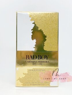 CH Bad Boy Gold Fantasy EDT 100ml กล่องซีล กลิ่นน้ำหอมที่รวมพลังแห่งความหรู เท่ และเย้ายวนเข้าไว้ด้วยกันในขวดสายฟ้าทองอร่ามสุดโดดเด่น