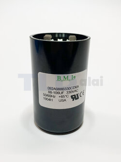 คาปาซิเตอร์สตาร์ท 88-106uf 330v ใช้กับ ปั๊มน้ำบาดาล, ปั๊มซัมเมอร์ส(ซัมเมิส), Franklin , คาปาซิเตอร์, START CAPACITOR ยี่ห้อ BMI