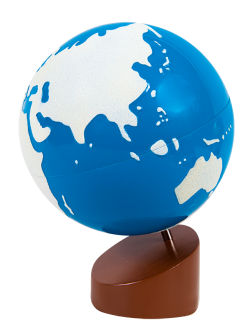 ลูกโลกแสดงพื้นน้ำ พื้นทราย, ของเล่นเสริมพัฒนาการ, ของเล่นเด็กอนุบาล, สื่อการสอนเด็กอนุบาล,มอนเตสซอรี่ ,montessori, สื่อการสอนประถม