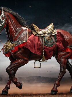 [พร้อมส่ง]303TOYS x JSTOYS 1/6 : Three Kingdoms Mighty Guan Yu Yun Chang - NO.303003 : Red Hare Horse