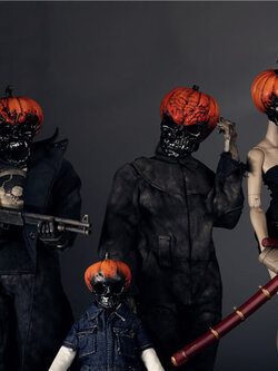 [สั่งจอง]ASTOYS 1/6 : Halloween Skull Pumpkin Head Carving