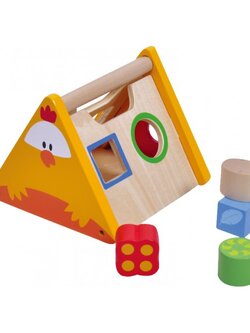 ตะกร้าไก่แยกสีและรูปทรง, ของเล่น,ของเล่นไม้,เรขาคณิต,บล็อกไม้,แยกสี,ของเล่นเสริมทักษะการเรียนรู้, ของเล่นเสริมพัฒนาการเด็กอนุบาล, สื่อการสอนปฐมวัย, พร้อมส่ง