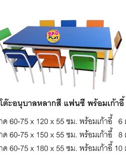 โต๊ะนักเรียนอนุบาลหลากสี แฟนซี พร้อมเก้าอี้ ,โต๊ะนักเรียน ,ชุดโต๊ะพร้อมเก้าอี้, โต๊ะทานข้าว ขาเหล็ก โต๊ะเก้าอี้นักเรียนประถม โต๊ะนักเรียนอนุบาล สั่งผลิตตามสีได้