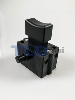 สวิทซ์ #13 เครื่องตัดจีนทั่วไป รุ่นปุ่มกดสั้น มีปุ่มล๊อคข้าง สามารถใช้ได้กับหลายยี่ห้อ SUMO, NAZA, MASAKI, BOLID, MARTEN, ETOP เครื่องตัดจีนทั่วไป