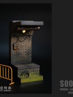 [สั่งจอง]mOjingToys 1/12 : Module Series American Comic Sewer Scene Taupe