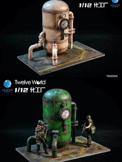 [สั่งจอง]TWTOYS X FIVETOYS 1/12 : Chemical Plant Scene Platform Sand