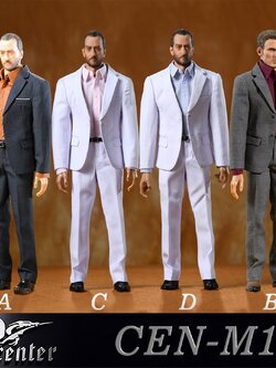 [สั่งจอง]Toy center CEN-M17 A/B/C/D 1/6 : Suit Leisure Gentleman's Narrow Shoulder Suit