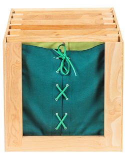 กรอบฝึกการแต่งตัว ตู้ใส่ได้ 6 ชิ้น (สามารถเลือกชุดฝึกเพิ่มได้) ฝึกแต่งกาย ผูกเชือก ติดกระดุม รูดซิป ใส่เข็มขัด และอื่นๆ สื่อการสอน เด็กอนุบาลมอนเตสซอรี่ ,montessori, สื่อการสอนประถม