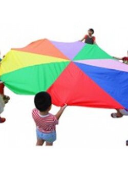 Parachute (พาราชูต) ผ้าร่มสีรุ้ง เส้นผ่าศูนย์กลาง 3 เมตร , ผ้าร่ม , ของเล่นเสริมพัฒนาการ, ของเล่น ,ผ้าสีรุ้ง , ของเล่นเสริมจินตนาการ