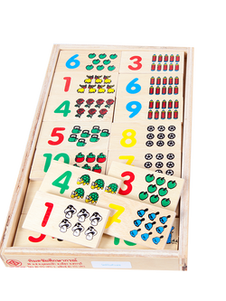 โดมิโนตัวเลข , ของเล่นไม้, ของเล่นเสริมพัฒนาการ, ของเล่นเด็กอนุบาล, สื่อการสอนเด็กอนุบาล