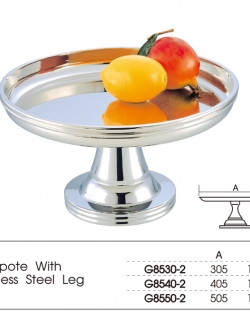 ถาดสแตนเลสแบบมีขาตั้ง มี 3 ขนาด