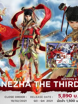 [สั่งจอง]303TOYS X OUZHIXIANG 1/6 CHINESE LEGENDS SERIES NEZHA THE THIRD PRINCE