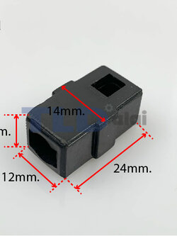 ซองถ่าน CB10, CB55 ขนาด 12x11x24mm. รุ่นที่ใช้ 8416 เป็นต้น