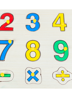 กระบะตัวเลขฉลุ, ของเล่นไม้, ของเล่นเสริมพัฒนาการ, ของเล่นเด็กอนุบาล, สื่อการสอนเด็กอนุบาล