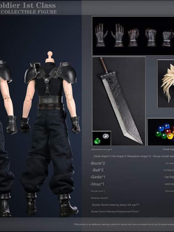 [พร้อมส่ง] GAMETOYS 1/6 : Cloud First Class Soldier Action Figure - GT-006D