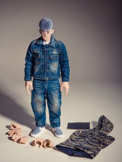 [พร้อมส่ง] trickyMan12 1/6 : easy to play (ครบเซต บอดี้ หัวชุด) - 202414b (+เสื้อยีนส์)"