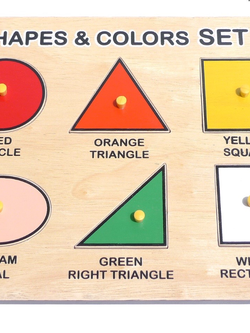 กระดานฉลุรูปทรงเรขาคณิต 6 ทรง SET 1 , ของเล่นไม้, ของเล่นเสริมพัฒนาการ, ของเล่นเด็กอนุบาล, สื่อการสอนเด็กอนุบาล วัสดุและสี ปลอดภัยต่อเด็ก มีมาตรฐาน มอก. ตามที่ สพฐ. กำหนด