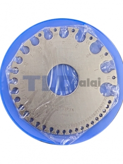 จานวัดลวด สำหรับลวดสายไฟ ลวดทองแดง ยี่ห้อ FUJI รุ่น SWG มาตรวัดเที่ยงตรงที่สุด เกจ์วัดเบอร์ลวด ของญี่ปุ่นแท้ 100%