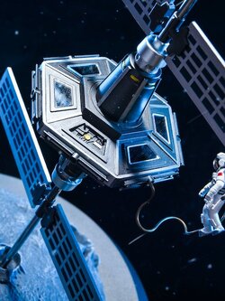 [สั่งจอง] FIVETOYS F2004 1/2 Scale : Moon Astronaut Creative Decoration .