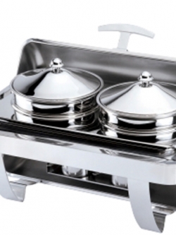 หม้อซุปคู่แบบเหลี่ยม