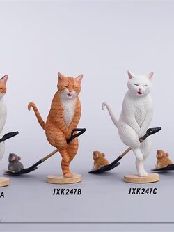 [สั่งจอง] JXK 1/6 : Folded Eared Cat Figurine V2
