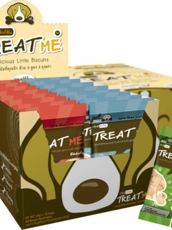 ขนมฝึกสุนัข Treat Me ยกกล่อง 16 ซอง คละรสได้