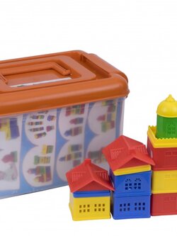 ตัวต่อบ้านมหัศจรรย์ ตัวต่อบ้าน,รูปทรง , ส่งเสริมการเรียนรู้ ,ของเล่นเสริมพัฒนาการ,ของเล่น , สื่อการสอน ,เสริมจินตนาการ