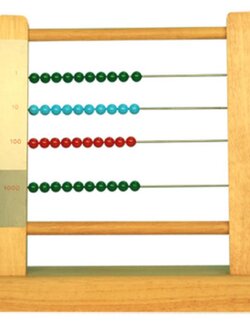 กรอบลูกปัดเล็ก (ลูกคิดนับเลข หลักพัน),มอนเตสซอรี่ ,montessori, สื่อการสอนประถม