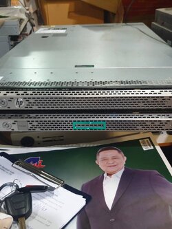 Server HPe Dl 360 G9 Xeon e5-2660v3 x1 ไม่มีแรม ไม่มี HDD power x1 ราง + หน้ากาก