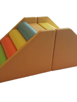 บันไดคลื่นปีนป่ายนุ่มนุ่ม,บันไดฝึกปีน ,เบาะหนังนุ่มนิ่ม softplay, indoor playground kidszone สวนสนุกในร่ม รับผลิตนุ่มนิ่ม