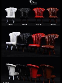 [สั่งจอง]VSTOYS 1/6,1/12 : The Queen's sofa & Round platform