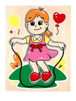 ของเล่น, ของเล่นเด็ก, จิ๊กซอว์, ตัวต่อ, ภาพตัดต่อ เด็กหญิงเล็ก , ของเล่นไม้, ของเล่นเสริมพัฒนาการ, ของเล่นเด็กอนุบาล, สื่อการสอนเด็กอนุบาล