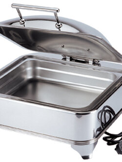 อ่างอุ่นอาหารแบบเหลี่ยม พร้อมแผ่นไฟฟ้าทำความร้อน