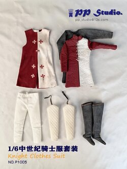 [สั่งจอง] PP STUDIO P1005 1/6 Moyen-Age Knight Clothes Suit