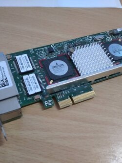 Dell 0P736R P736R Broadcom Quad Port 1GBps PCI-E GIGABIT Network Card BCM5709C ขาสั้น