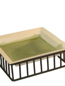 ชั้นโชว์อาหารพร้อมจานเซรามิค