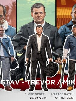 [สั่งจอง]CCTOYS 1/6 : GTA - TREVOR/ MIKE/ FRANK