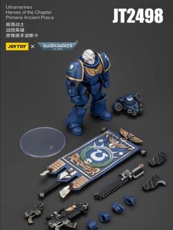 [พร้อมส่ง] Joy Toy 1/18 : Ultramarines --- Heroes of the Chapter --- - JT2498 : Primaris Ancient Posca