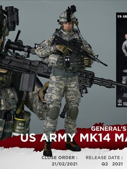 [สั่งจอง]General's Armoury GA1005 1/6 : US ARMY MARKSMAN