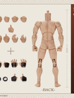 [สั่งจอง]Tunshi Studio 1/12 : Male Body A Ver.