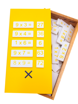 กล่องไม้คิดเลข การคูณ สื่อการสอน คณิตศาสตร์ ของเล่นไม้, ของเล่นเสริมพัฒนาการ,มอนเตสเซอรี่,ของเล่นเด็ก,มอนเตสซอรี่ ,montessori, สื่อการสอนประถม