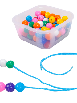 ลูกปัดอนุบาล100 เม็ด, ของเล่นเสริมพัฒนาการ, ของเล่น สื่อการสอนเด็กอนุบาล พร้อมส่ง