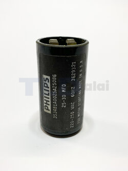 คาปาซิเตอร์สตาร์ท 25-30uf 220v ใช้กับ ปั๊มน้ำบาดาล, ปั๊มซัมเมอร์ส(ซัมเมิส), Franklin , คาปาซิเตอร์, START CAPACITOR ยี่ห้อ PHILIPS