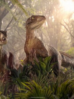 [สั่งจอง]Iron Studio 1/10 : Jurassic Park - Just The Two Raptors