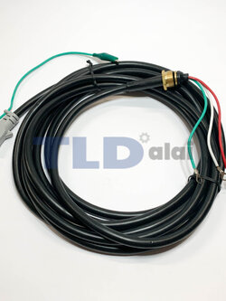 สายไฟ ปั๊มน้ำ ไดโว่ เกลียวทองเหลือง ขนาด 22mm. สายไฟ 3 สาย ความยาว 5 เมตร (เกลียวขนาด 22mm. ทองเหลืองแท้)