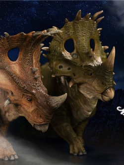 [สั่งจอง] Nanmu Studio Jurassic Series Sinoceratops Tower Shield Defender 1/35 Scale Dinosaur