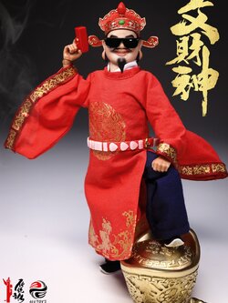 [พร้อมส่ง] 303TOYS 1/12 : TRIDITIONS ON PLAM - GOD OF WEALTH ARRIVES - THE CIVIL GOD OF WEALTH- NO.CT002 (EXCLUSIVE VERSION)