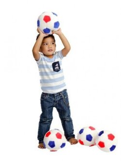 ลูกบอลนุ่มนิ่ม 4 ลูก ขนาด 18 ซม. ของเล่นเสริมพัฒนาการ ,ของเล่นเสริมทักษะ,ของเล่นเด็ก, สื่อการสอนอนุบาล