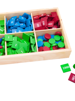 สแตมป์เกมส์ เบี้ยอากร (เลขหลักหน่วย สิบ ร้อย พัน), ของเล่นไม้, ของเล่นเสริมพัฒนาการ, ของเล่นเด็กอนุบาล, สื่อการสอนเด็กอนุบาล,มอนเตสซอรี่ ,montessori, สื่อการสอนประถม