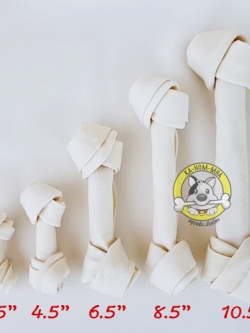 กระดูกผูกขาว 2.5 นิ้ว - 10.5 นิ้ว 3 kg ราคาส่ง